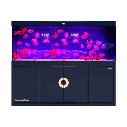 IWISH FC2D 200 Gallon Fish tank Aquarium Tanks Large Fresh Sea Water Ultra Clear Glass Accessories with Pump Light Cabinet