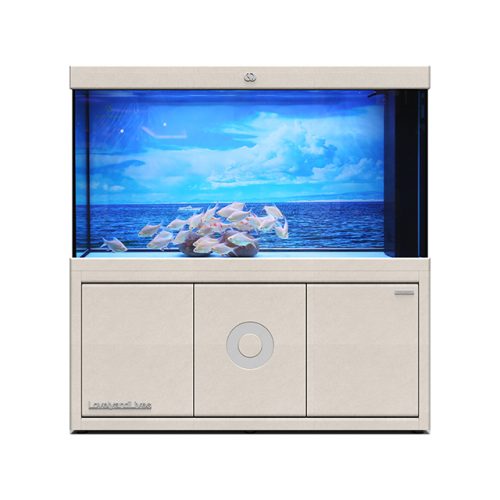 IWISH FC2D 200 Gallon Fish tank Aquarium Tanks Large Fresh Sea Water Ultra Clear Glass Accessories with Pump Light Cabinet