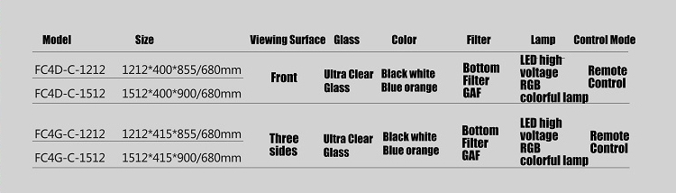 IWISH FC4D Series Ultra Glass Big Fish Tank With Filter Large Aquarium Accessories for Home Decoration Koi Fish Tank Aquarium