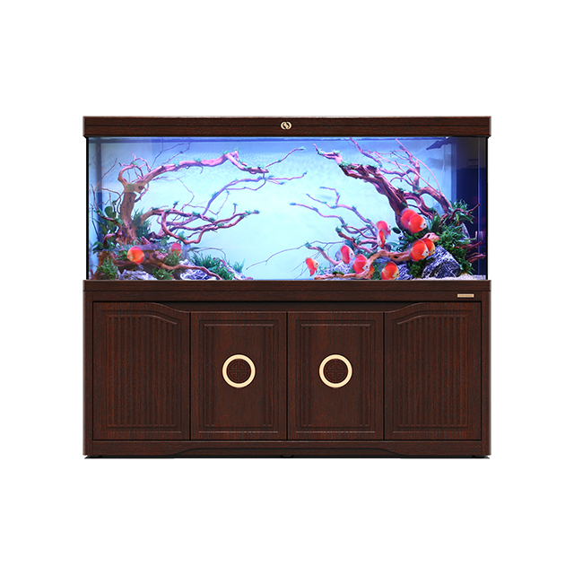 IWISH FD1D Glass Fish Tank For Home Glass Big Aquarium Accessories Decoration Sea Water Fish Tank Filter Cylinder for Koi Betta