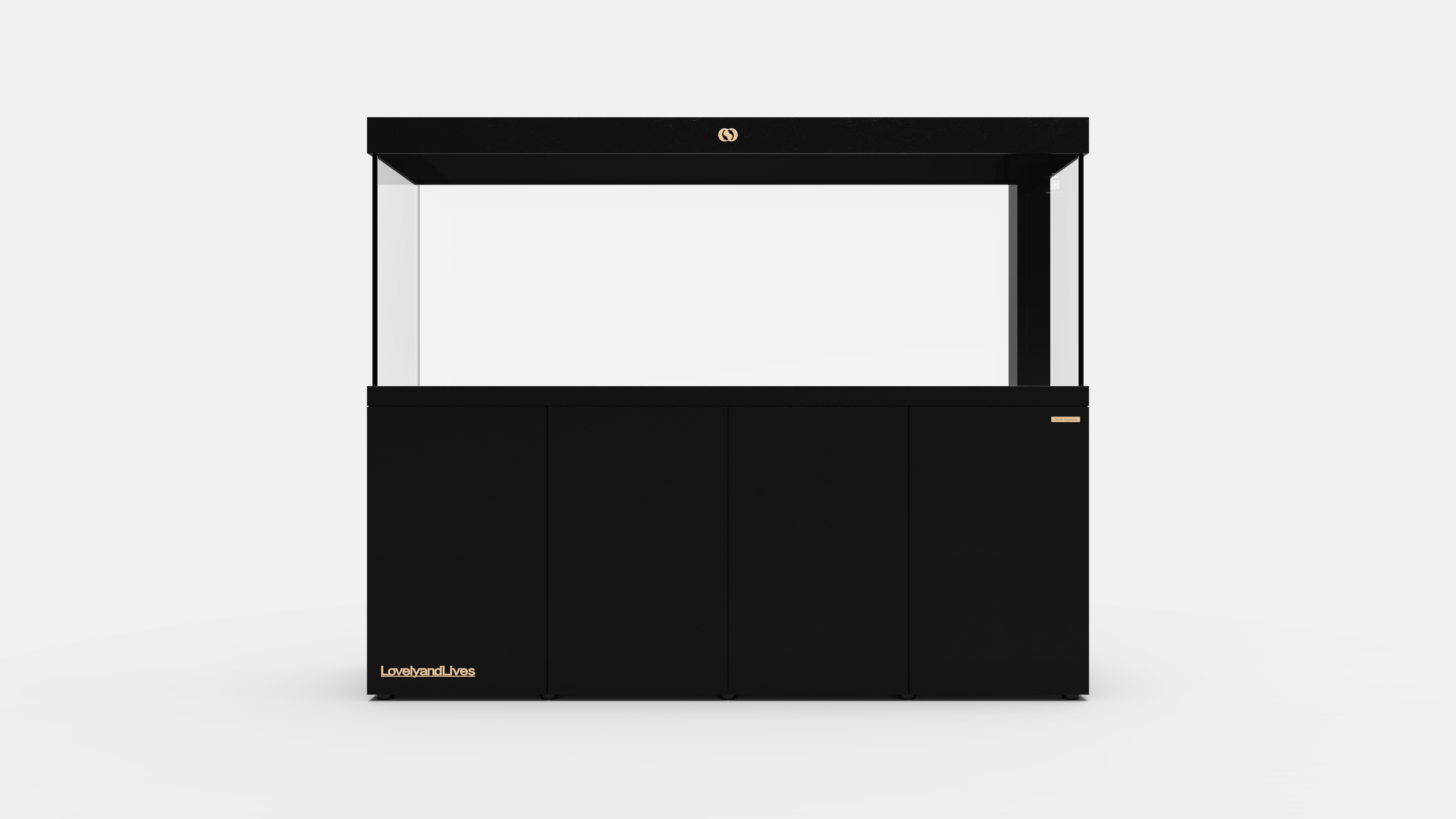 IWISH FD4D Fashion Clean Glass Fish Tanks 300 Gallon Large Aquarium Tank for Home Decoration Saltwater Accessories with Filter