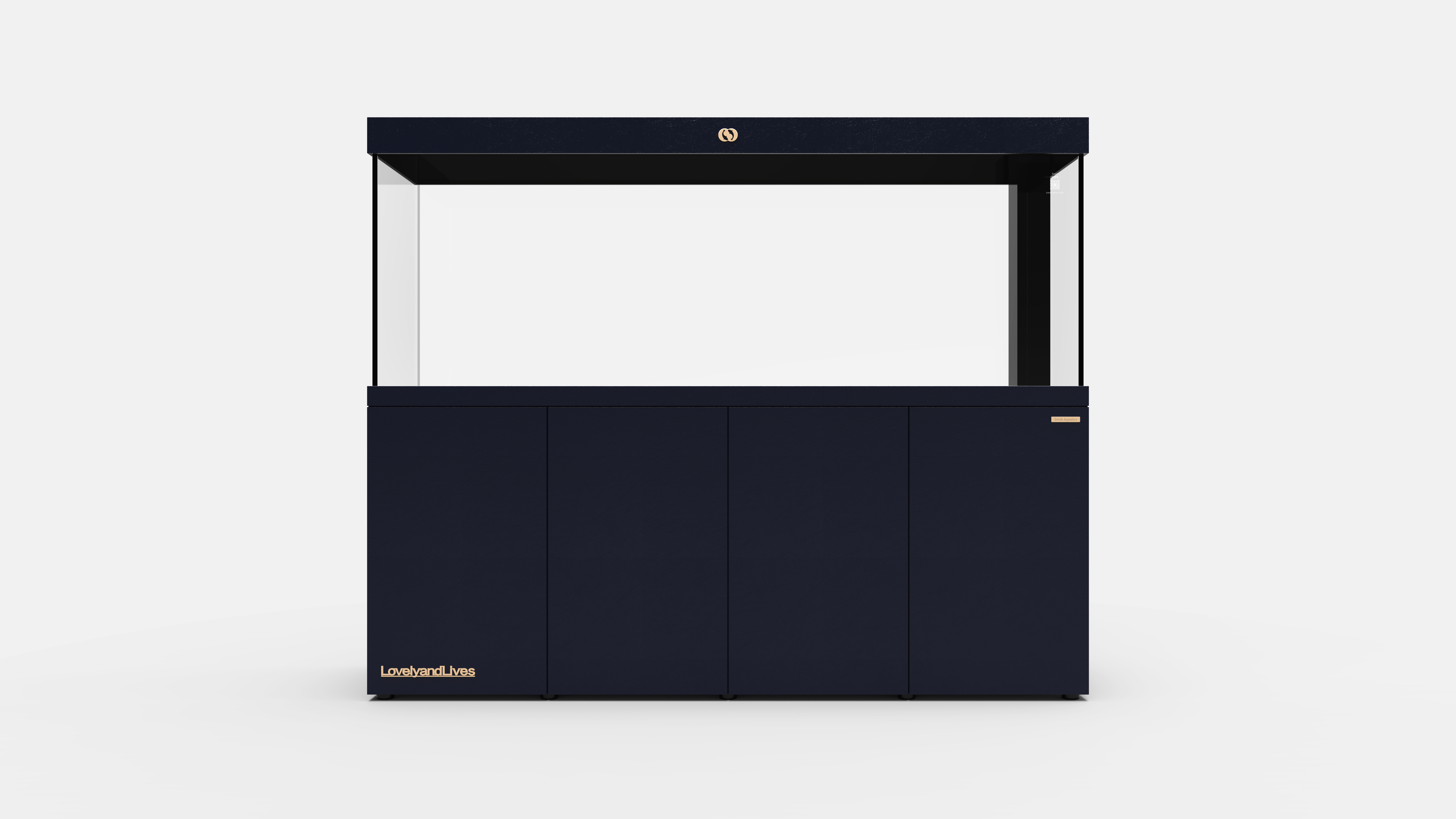 IWISH FD4D Fashion Clean Glass Fish Tanks 300 Gallon Large Aquarium Tank for Home Decoration Saltwater Accessories with Filter